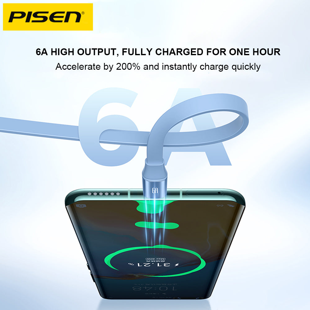 Pisen Quick series 3 in 1 data cable 1.2m (Green)