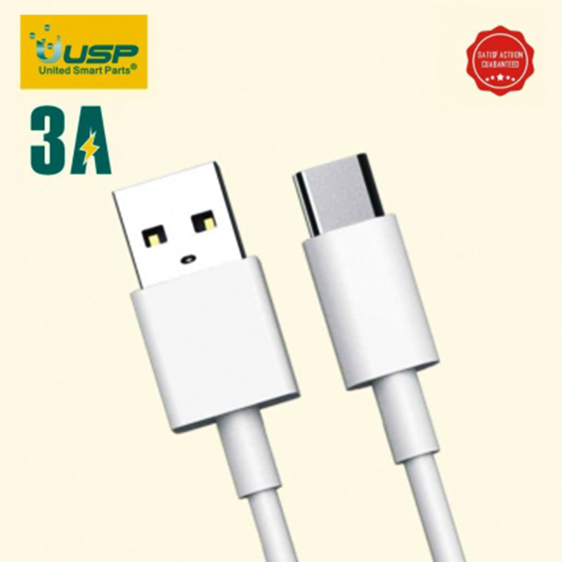 1M USB-C to USB-A Mini White Cable USP
