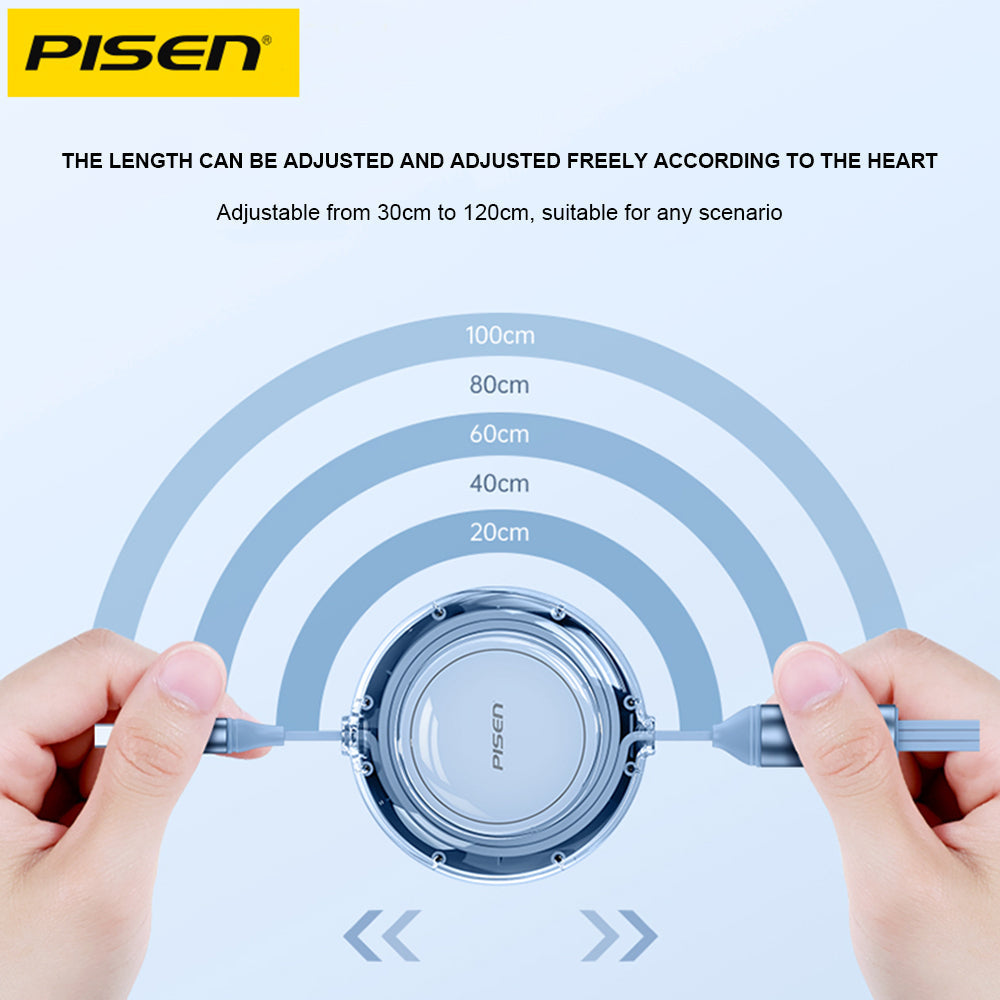 Pisen Quick series 3 in 1 data cable 1.2m (Green)
