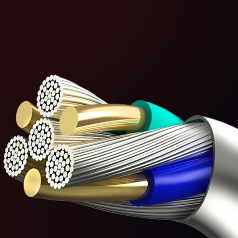 1M 3 in 1 USB A With light Durable cable 2.4A USP