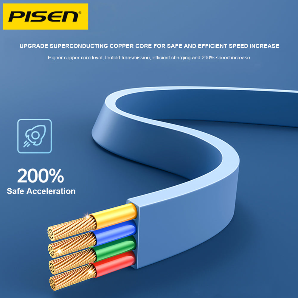 Pisen Quick series 3 in 1 data cable 1.2m (Green)