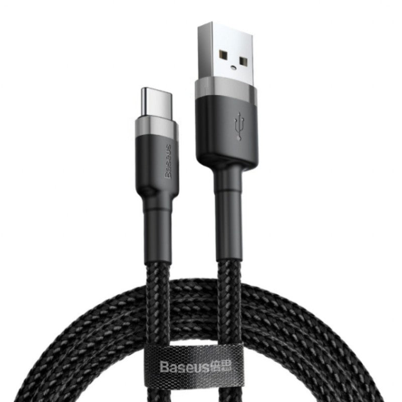 3M USB-C to USB-A cafule Cable 2A Gray+Black Baseus