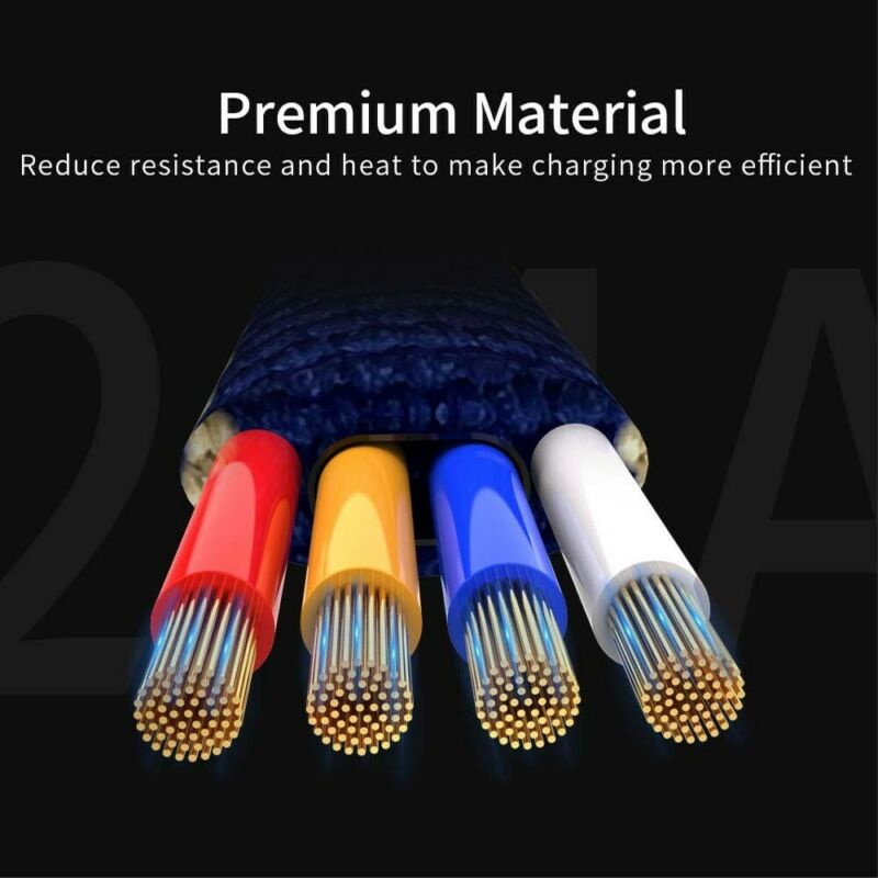 2M Micro to USB-A Mini White Cable USP