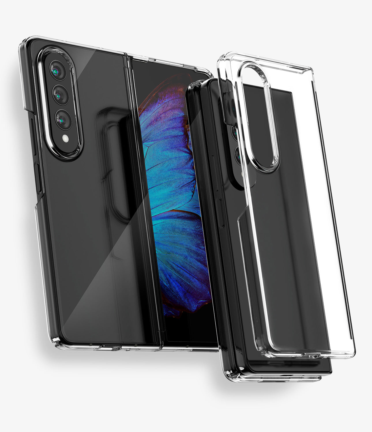 Goospery Clear PC Case for Galaxy Z Fold & Flip 3 4