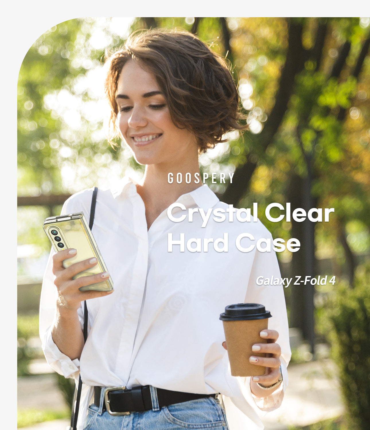 Goospery Clear PC Case for Galaxy Z Fold & Flip 3 4