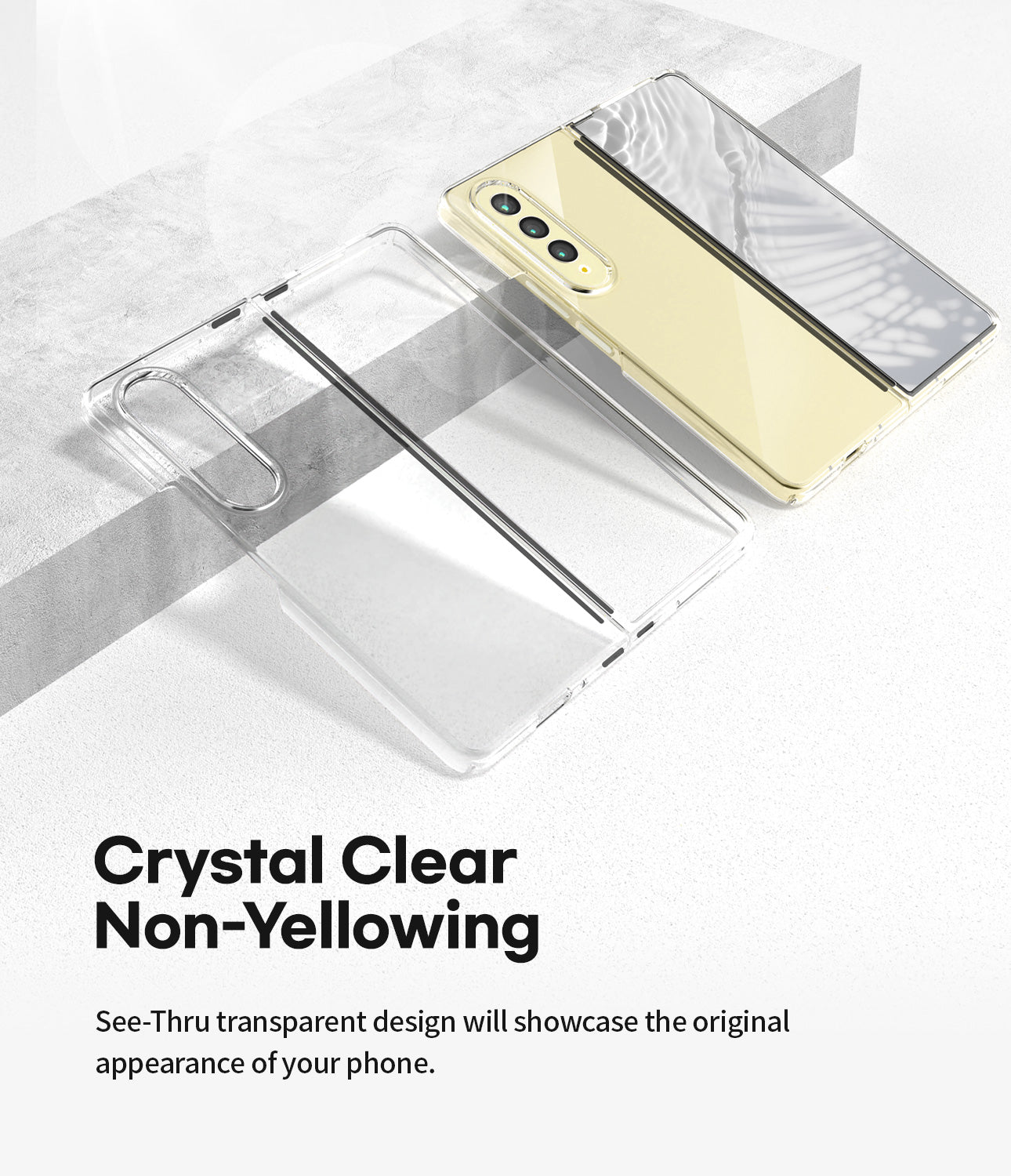 Goospery Clear PC Case for Galaxy Z Fold & Flip 3 4