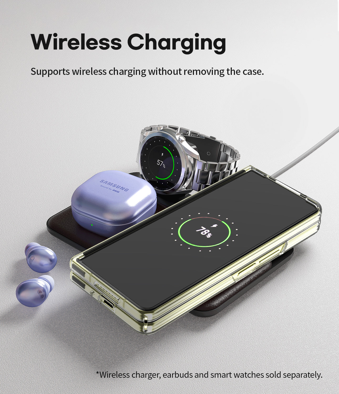 Goospery Clear PC Case for Galaxy Z Fold & Flip 3 4