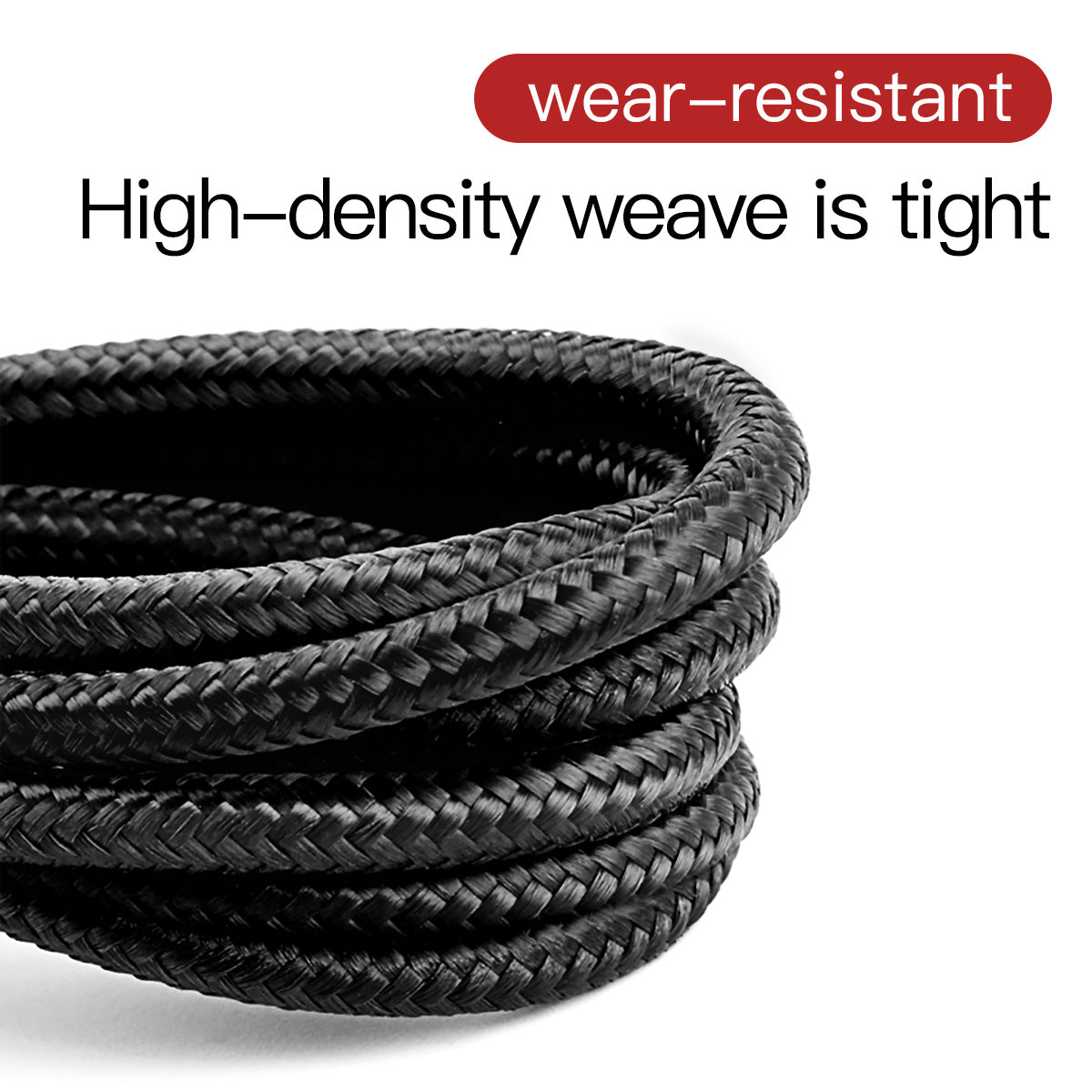 3M Lightning to USB-A cafule Cable Gray+Black Baseus