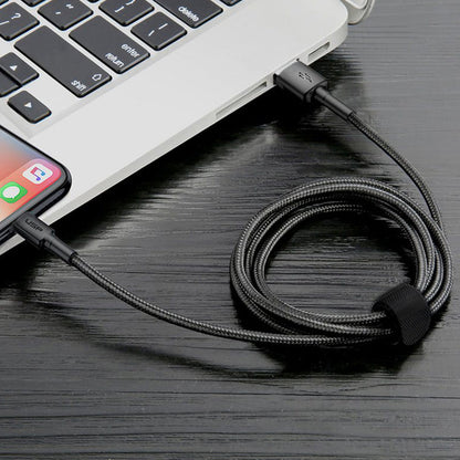 2M BoostUp Cafule Lightning to USB-A Cable Charge & Connect Black USP