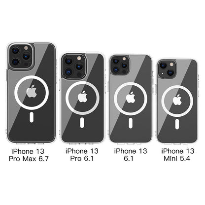 Phonix Case For iPhone 14 Pro Max Clear Rock Shockproof Case with MagSafe