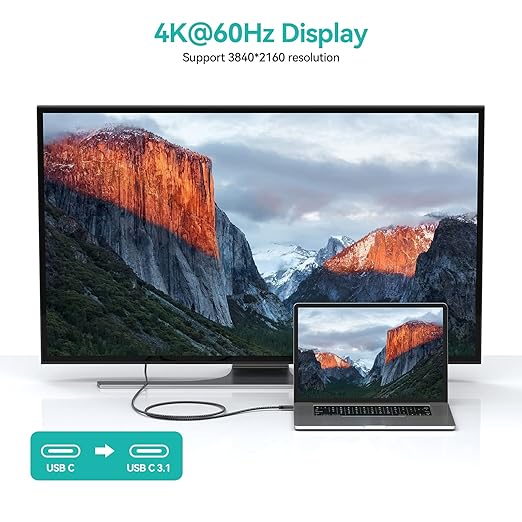 2M BoostUp Cafule USB-C to USB-C Cable Charge & Video Black （USB 3.2 Gen2 - 20Gbps, 100W/5A, 8K/60Hz)