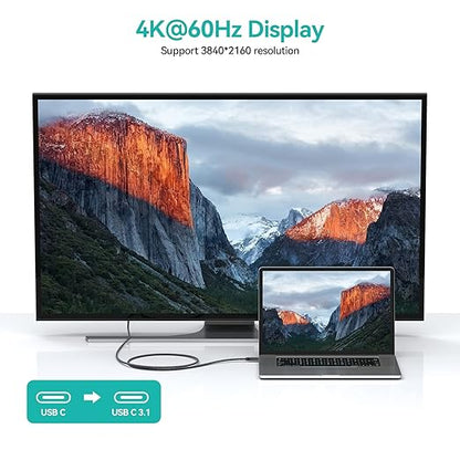 2M BoostUp Cafule USB-C to USB-C Cable Charge & Video Black （USB 3.2 Gen2 - 20Gbps, 100W/5A, 8K/60Hz)