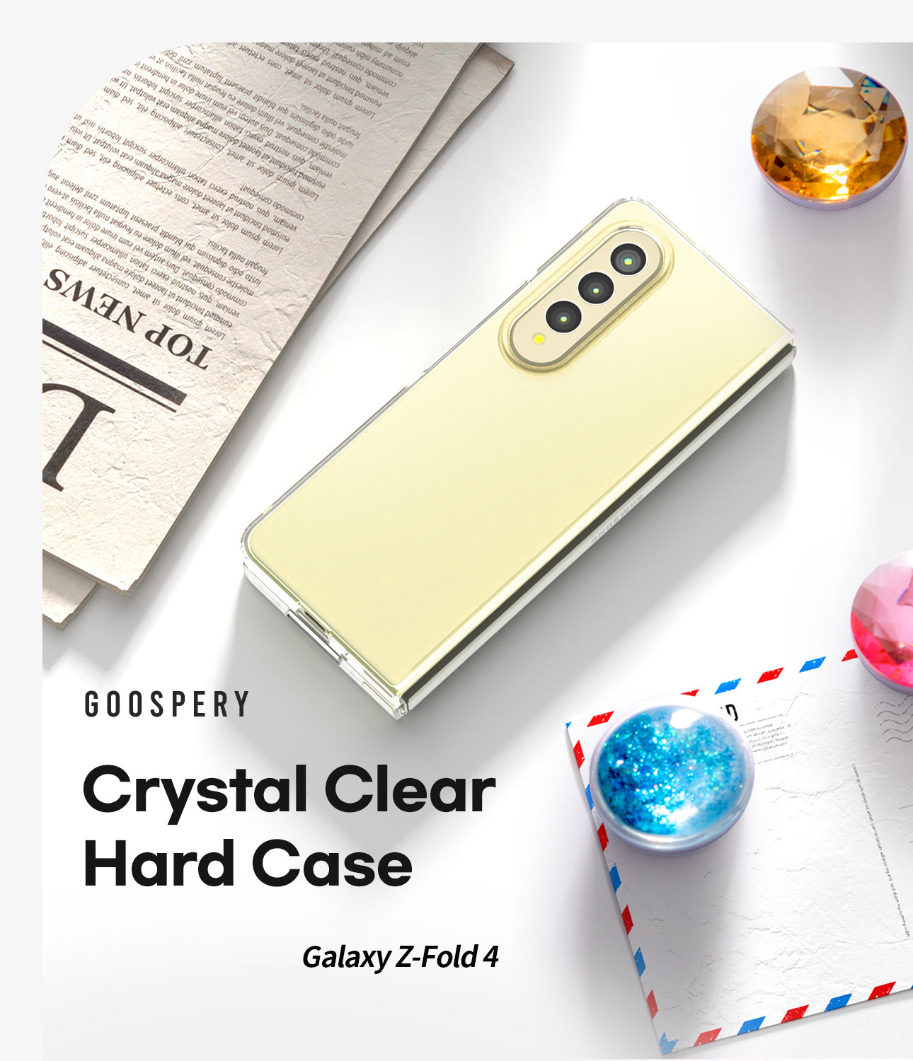 Goospery Clear PC Case  for Galaxy Z Fold & Flip 3 4